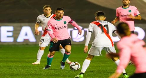 برشلونة يتجاوز فخ رايو فايكانو بكأس الملك ويبلغ ربع النهائي